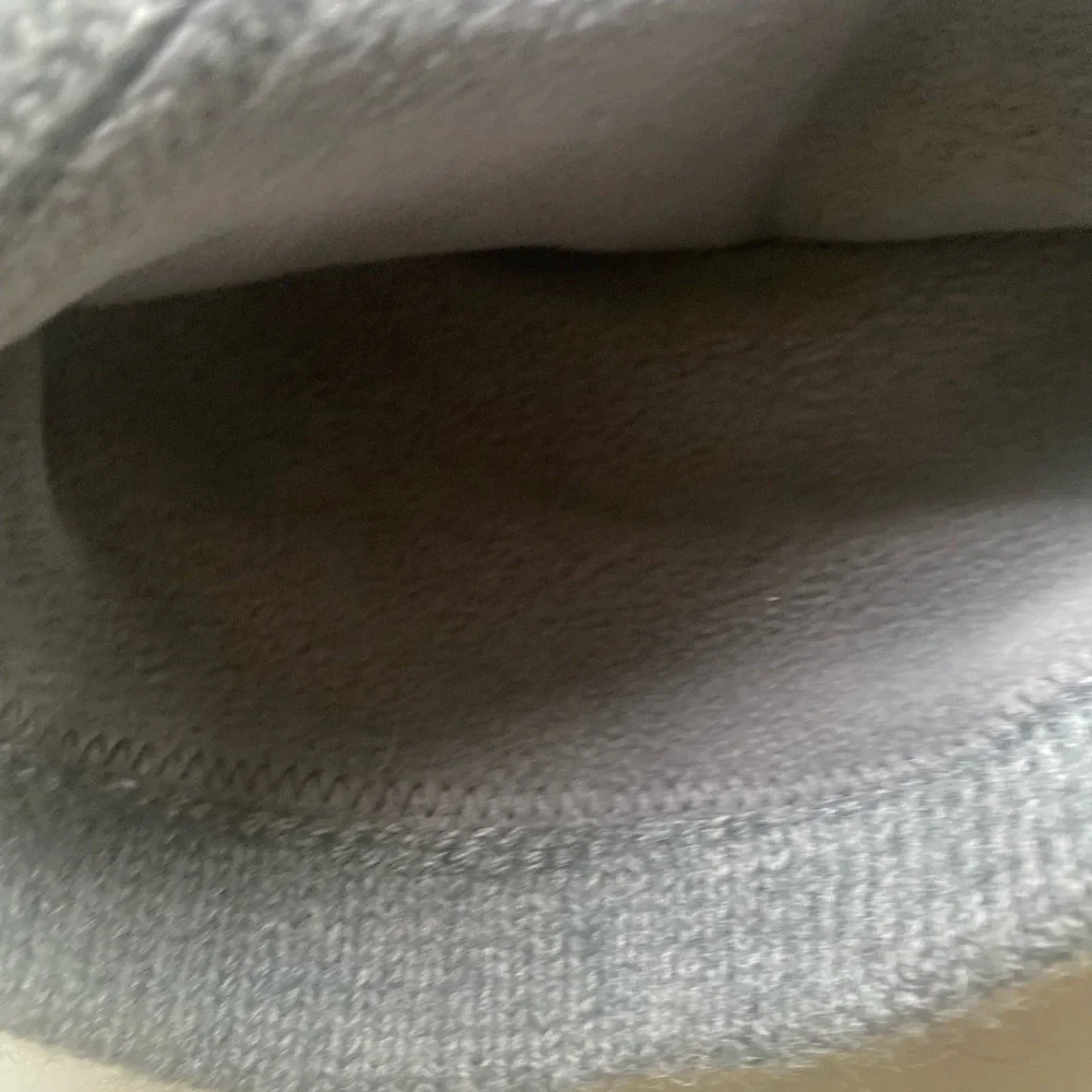 Hand Knit Alpaca Mix Beanie Peru Hat Kids Ski Fleeced Lined Blue Gray‎